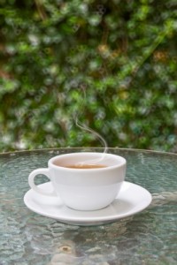 cafe en el jardin
